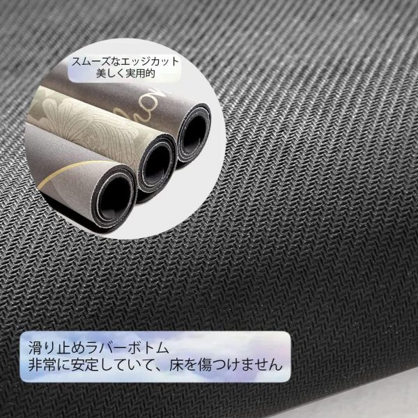 バスマット 速乾 洗える ソフト 風呂マット 柔らかい お風呂マット おしゃれ 足拭きマット 吸水 滑り止め - 画像 (5)