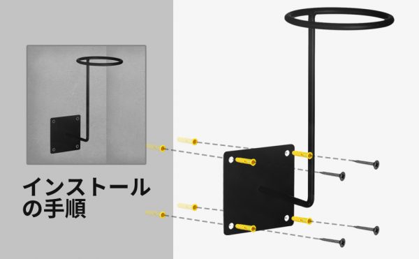 ヘルメットホルダー ヘルメットハンガー ヘルメット収納 フック 帽子掛バイク 自転車 ロードバイク フルフェイス 掛け 吊るし 壁固定け 壁かけ 壁収納
