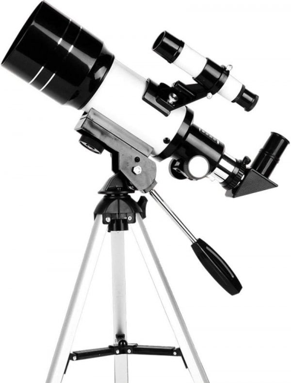 天体望遠鏡セット子供 初心者 70mm大口径 150倍 屈折式 スマホ撮影 三脚 (スマホ撮影アダプターセット) - 画像 (2)