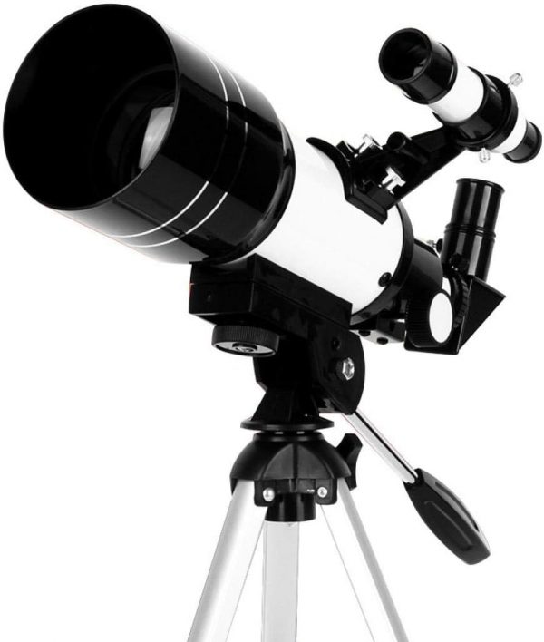 天体望遠鏡セット子供 初心者 70mm大口径 150倍 屈折式 スマホ撮影 三脚 (スマホ撮影アダプターセット) - 画像 (5)