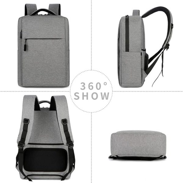 ビジネスリュック バックパック 15.6インチPC リュックサック 撥水加工 通勤 出張 旅行 通学 メンズ レディース - 画像 (4)
