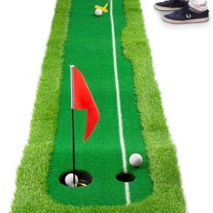 ゴルフ練習用パターマット ゴルフパター パッティング グリーン 誘導ライン有 サイズ300×50cm 300×75cm