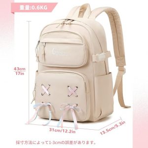リュック 15.6インチPC対応 背面ポケット付き 通学 旅行 アウトドア