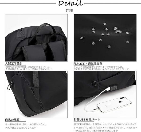 ボディバッグ リュック 斜めがけ 2way 帆布 - 画像 (6)