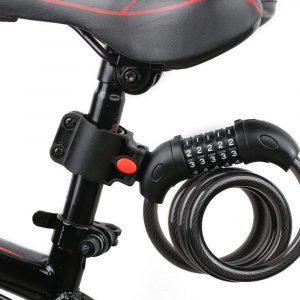 バイク ダイヤルロック ワイヤーロック 自転車ロック 長1200/1500mm 横断面直径12mm 5桁 防盗