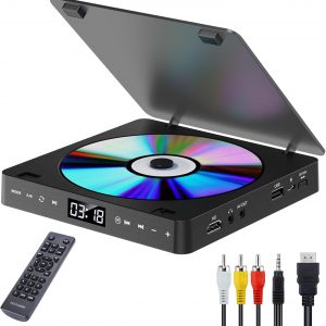 DVDプレーヤー 超小型 HDMI端子搭載 最大1080Pの解像度 空間を占めず CD再生に対応