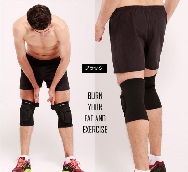 膝サポーター 膝当て ニーパッド 膝パッドセット 膝プロテクター フ リーサイズ 格闘技 キックボクシング スケボー スノーボード バイク BMX サバゲー キーパ ー インラインスケート バレー バスケ 多色膝サポーター - 画像 (4)