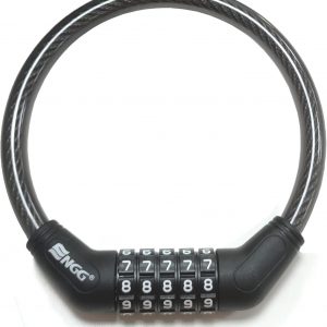 バイク ダイヤルロック ワイヤーロック 自転車ロック 長1200/1500mm 横断面直径12mm 5桁