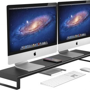 デュアル モニター台 机上台 ディスプレイ台 2画面スタンド パソコン PC キーボード 収納