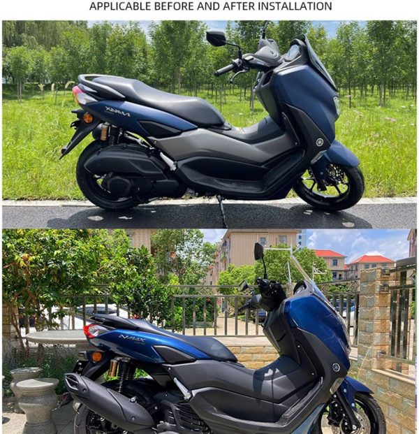 オートバイの改造ヤマハNMAX 155 フロントガラス 20-23の高風防耐摩耗フロントガラスに適用 - 画像 (4)