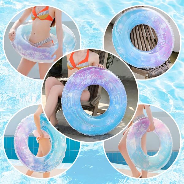 浮き輪 浮輪 うきわ 子供用 大人用 フロート O型 水遊び用 スイミング 直径60（星空柄） - 画像 (4)